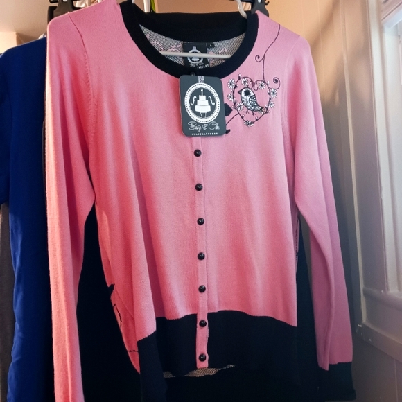 Banjo and cake cardigan sweater pin up girl - Picture 6 of 6